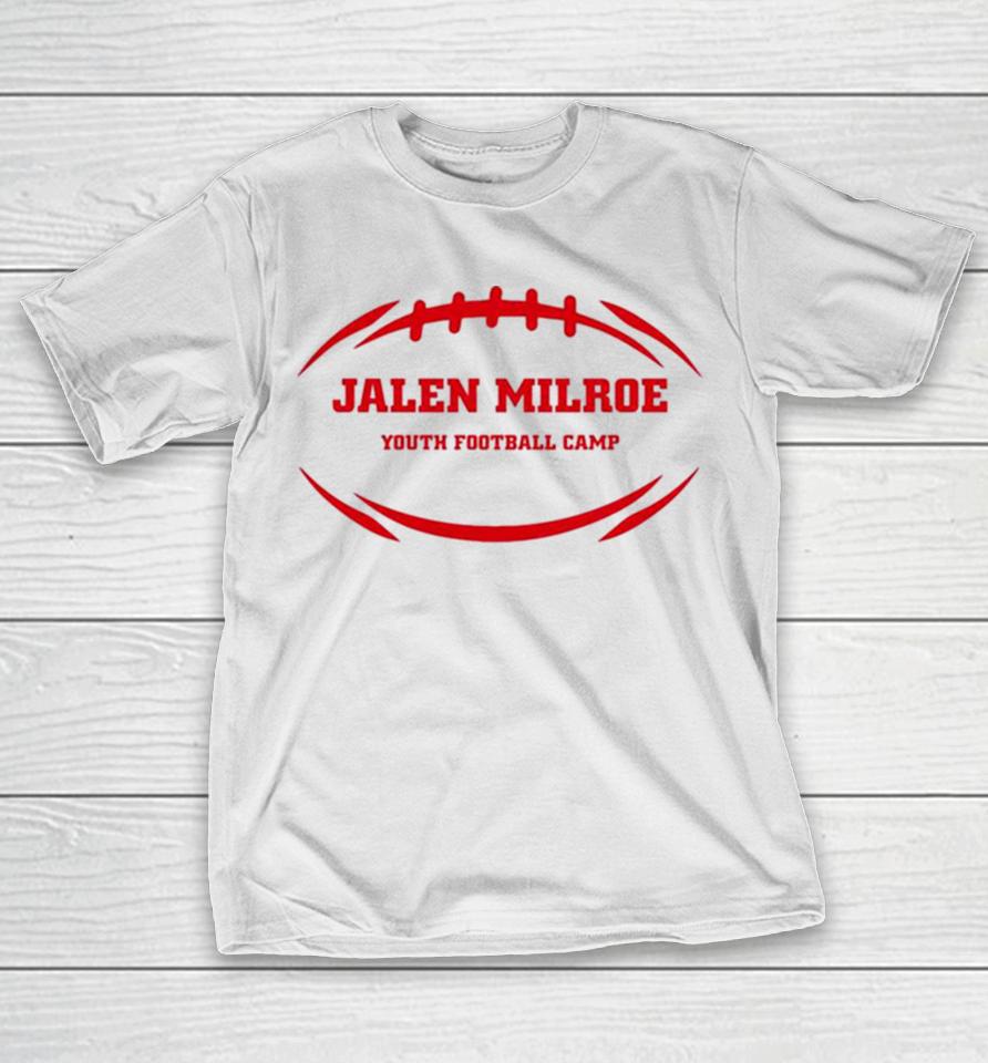 Alabama Crimson Jalen Milroe Youth Football Camp T-Shirt