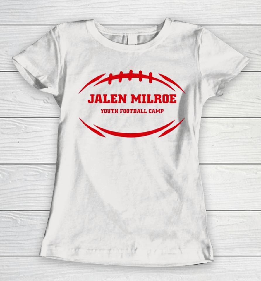 Alabama Crimson Jalen Milroe Youth Football Camp Women T-Shirt