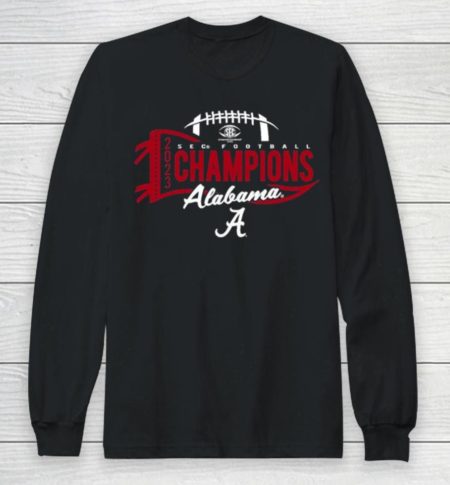Alabama Crimson Tide 2023 Sec Football Conference Champions Long Sleeve T-Shirt
