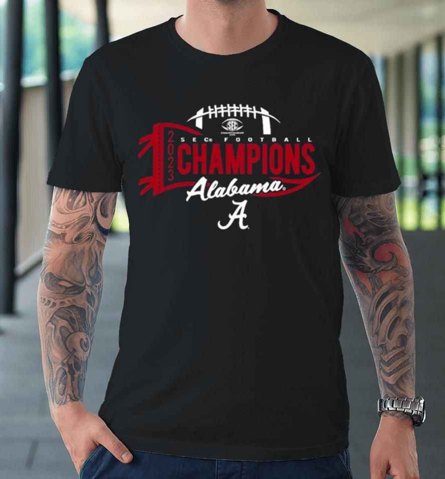 Alabama Crimson Tide 2023 Sec Football Conference Champions Premium T-Shirt