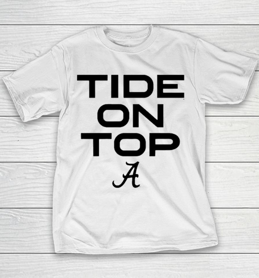 Alabama Crimson Tide 2023 Tide On Top Youth T-Shirt