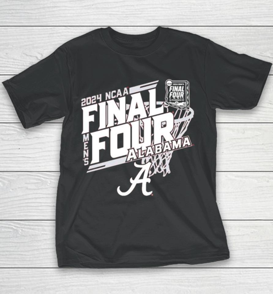 Alabama Crimson Tide 2024 Ncaa Men’s Basketball March Madness Final Four Youth T-Shirt