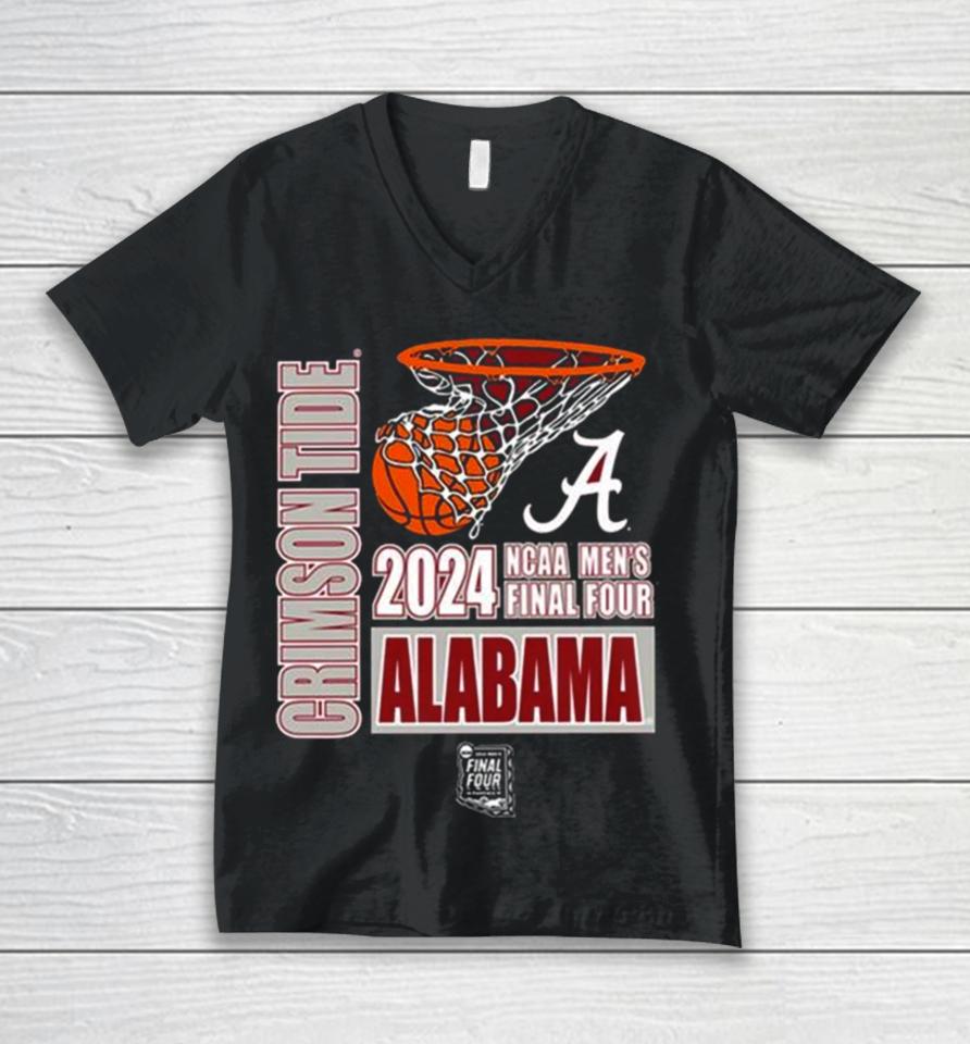 Alabama Crimson Tide 2024 Ncaa Men’s Final Four Unisex V-Neck T-Shirt