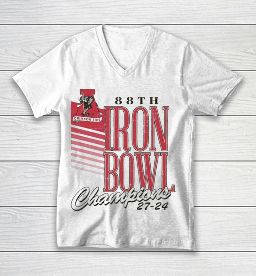 Alabama Crimson Tide 88Th Iron Bowl Champions 2023 Unisex V-Neck T-Shirt