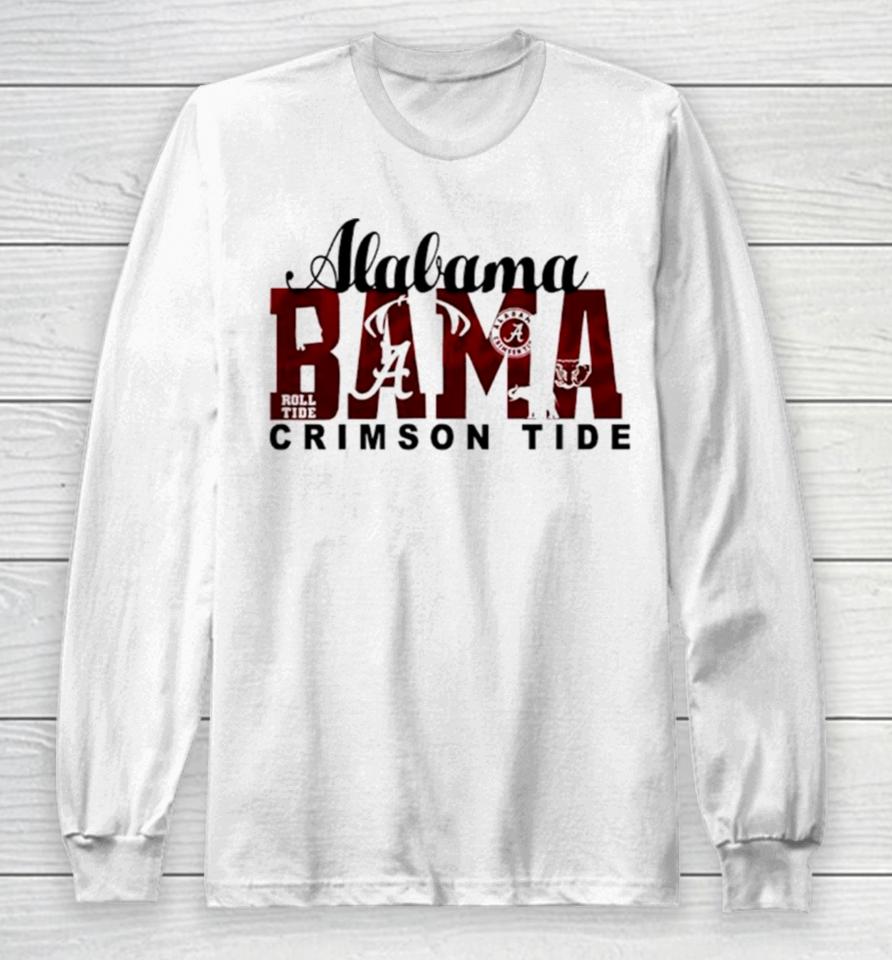 Alabama Crimson Tide Bama Football Retro Long Sleeve T-Shirt
