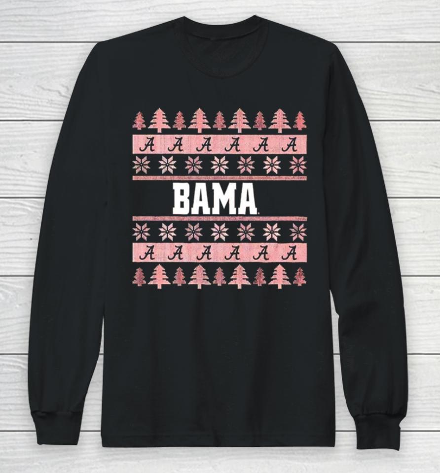 Alabama Crimson Tide Bama Ugly Christmas Long Sleeve T-Shirt