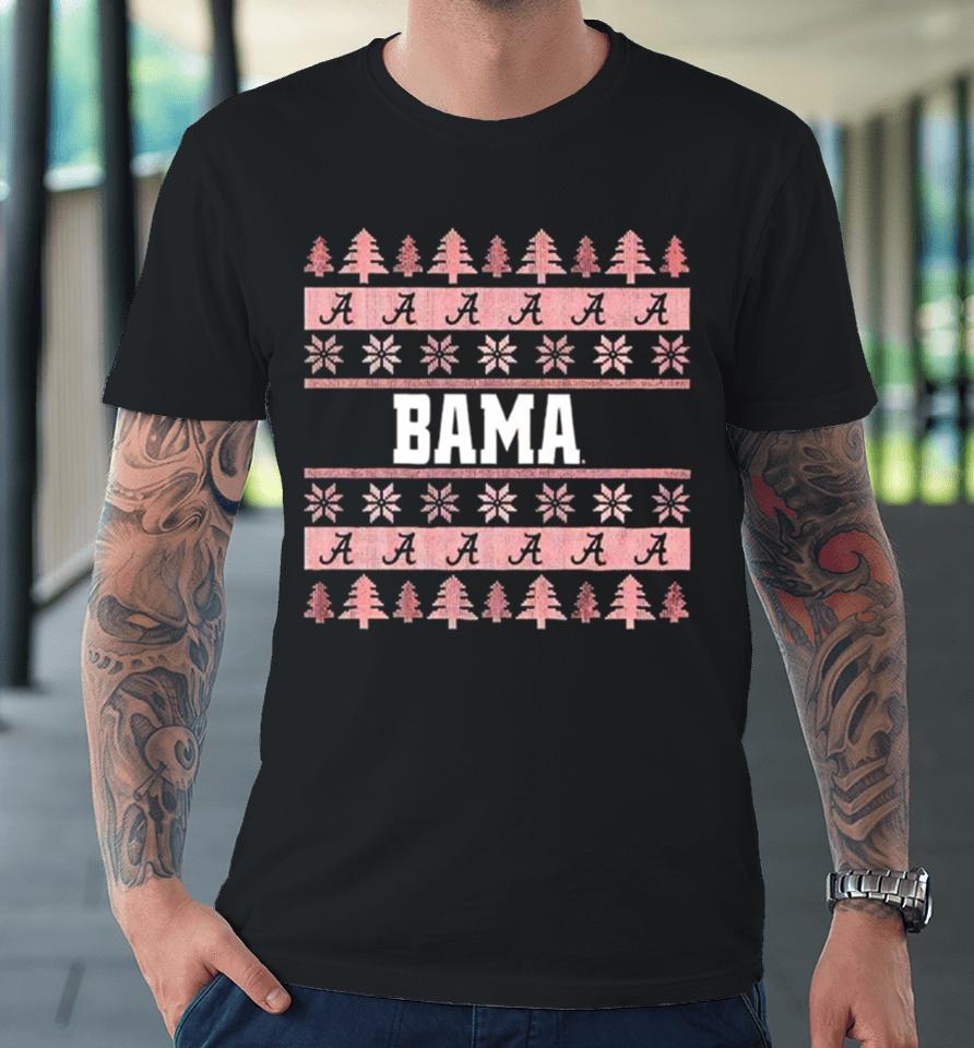 Alabama Crimson Tide Bama Ugly Christmas Premium T-Shirt