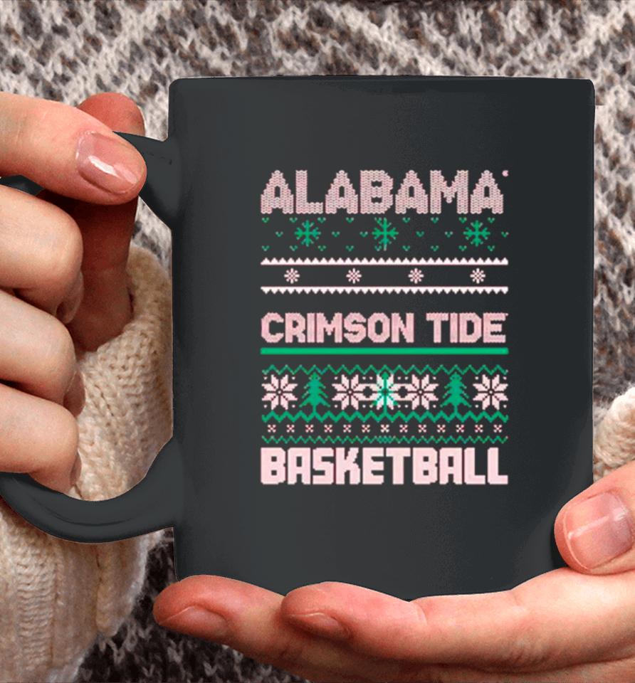 Alabama Crimson Tide Basketball Ugly Christmas Coffee Mug