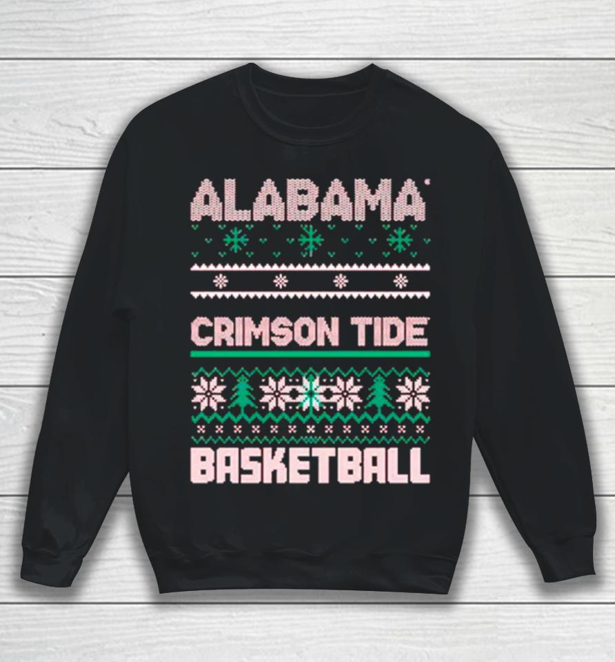 Alabama Crimson Tide Basketball Ugly Christmas Sweatshirt
