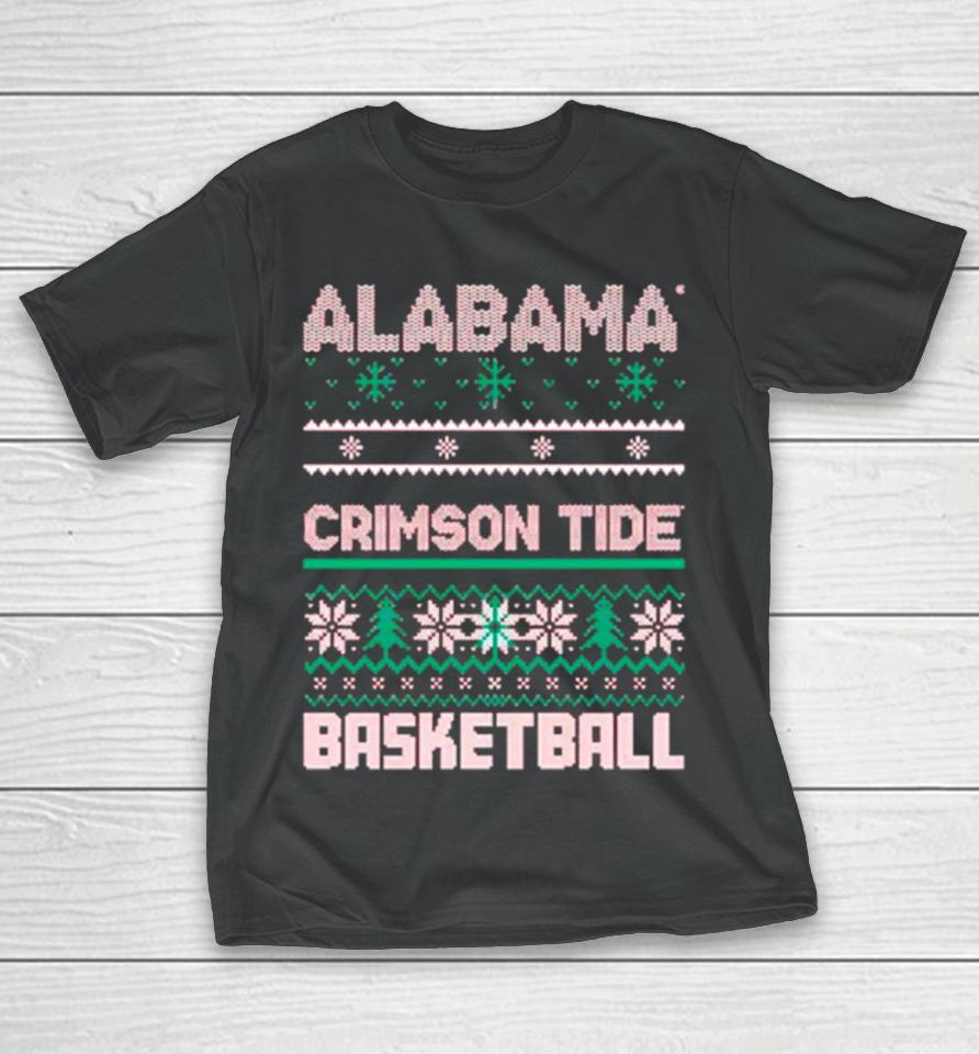 Alabama Crimson Tide Basketball Ugly Christmas T-Shirt
