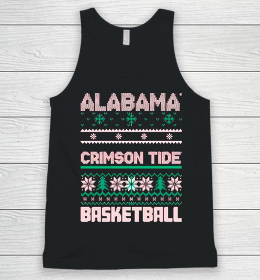 Alabama Crimson Tide Basketball Ugly Christmas Unisex Tank Top