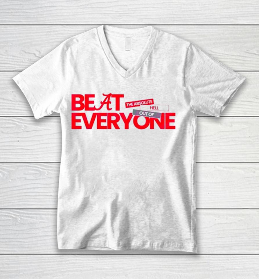 Alabama Crimson Tide Beat Everyone Unisex V-Neck T-Shirt