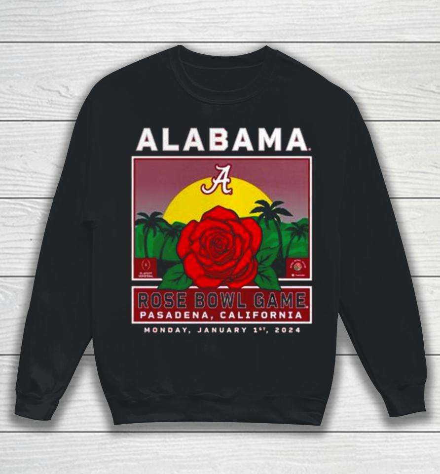 Alabama Crimson Tide College Football Playoff 2024 Rose Bowl Sweatshirt