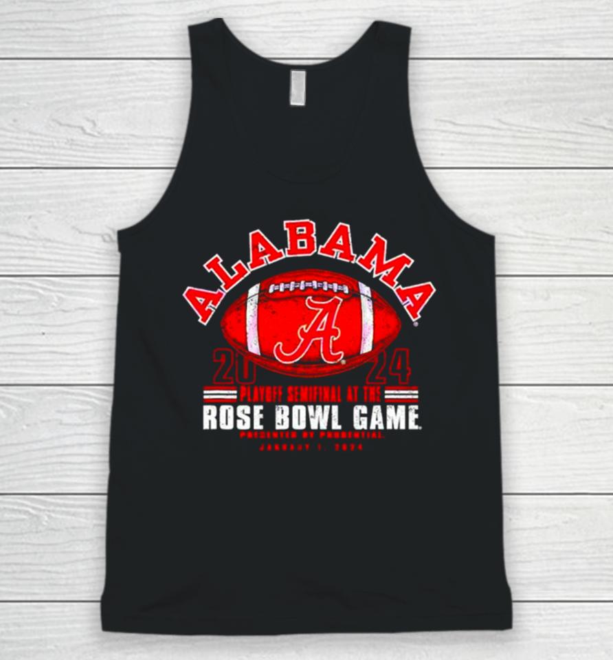 Alabama Crimson Tide Football 2024 Playoff Rose Bowl Unisex Tank Top