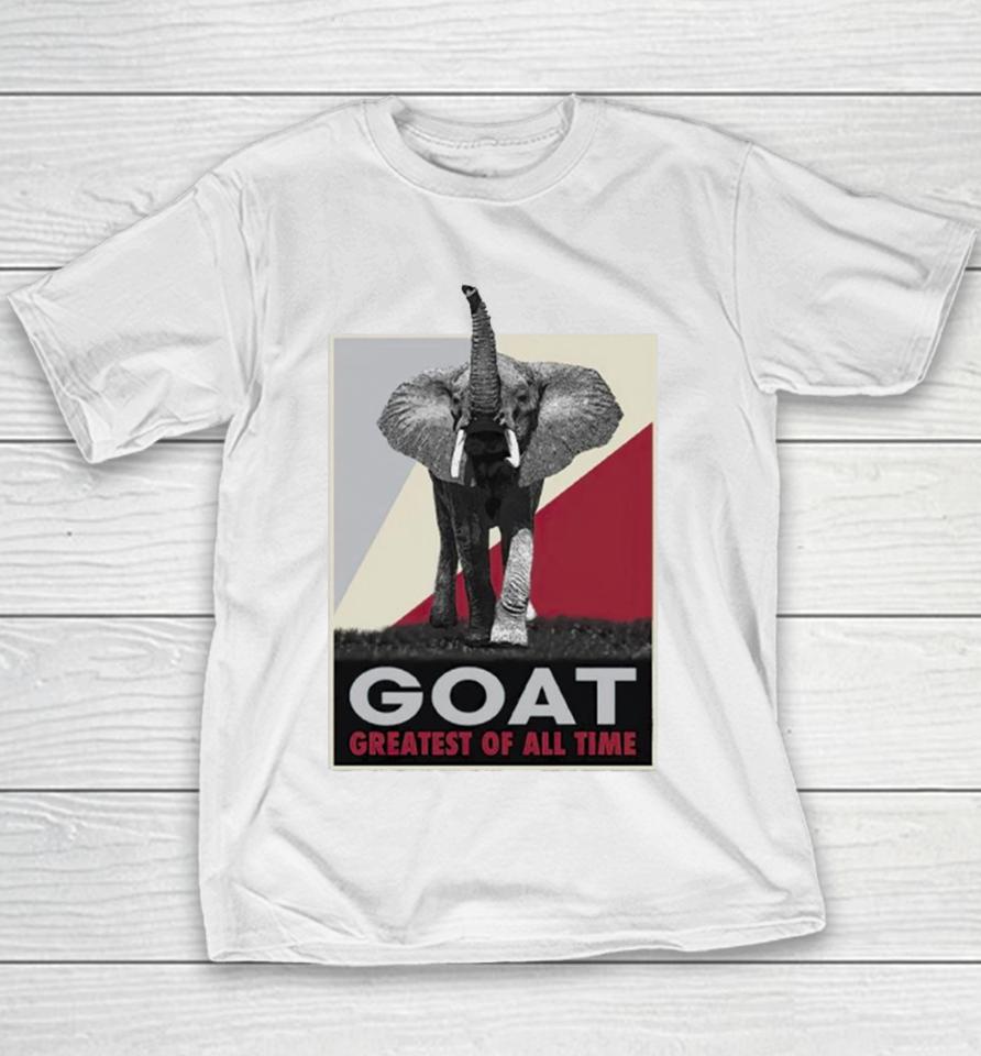 Alabama Crimson Tide Goat Greatest Of All Time Youth T-Shirt
