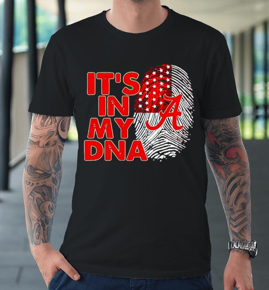 Alabama Crimson Tide It’s In My Dna Fingerprint Premium T-Shirt
