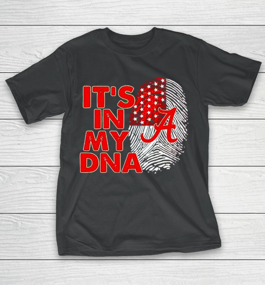 Alabama Crimson Tide It’s In My Dna Fingerprint T-Shirt