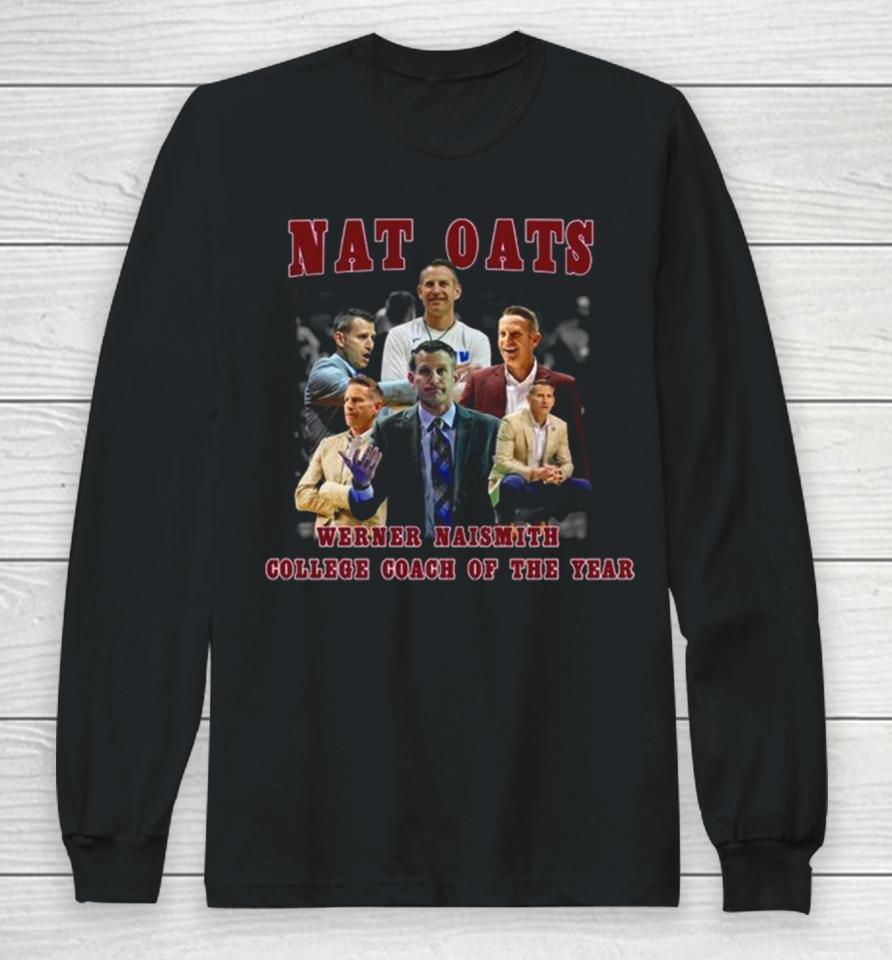 Alabama Crimson Tide Nat Oats Werner Naismith College Coach Of The Year Long Sleeve T-Shirt