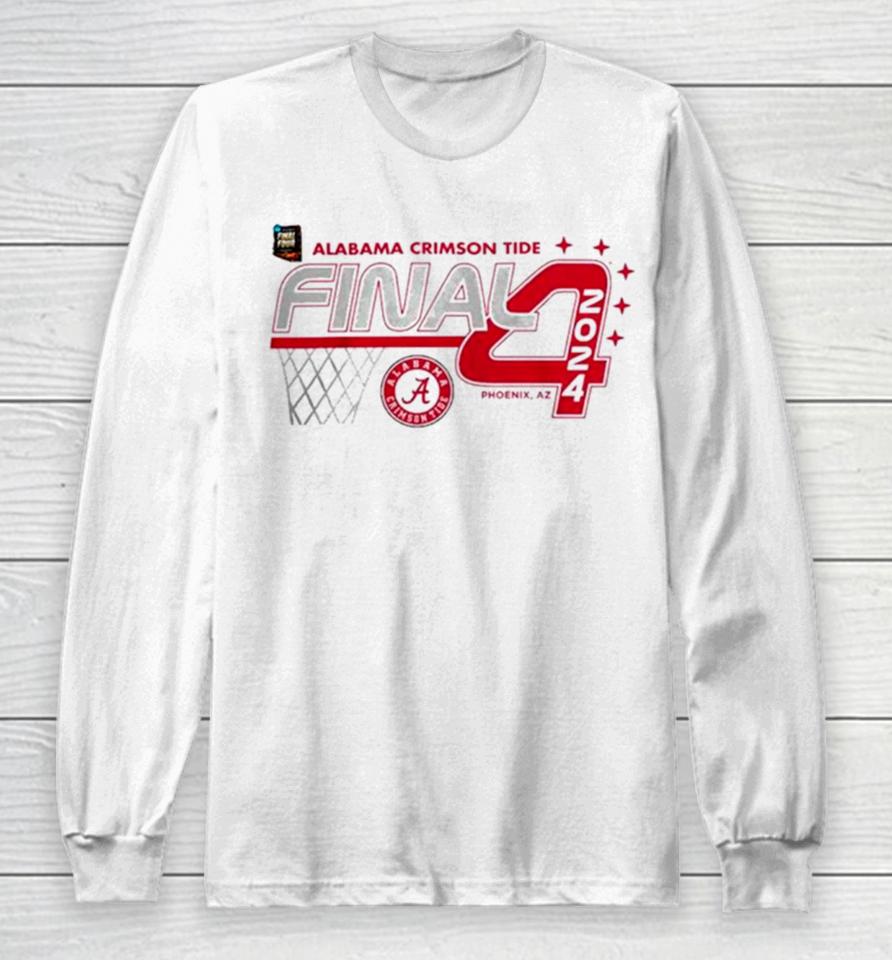 Alabama Crimson Tide Ncaa Men’s Basketball 2024 March Madness Final Four Long Sleeve T-Shirt
