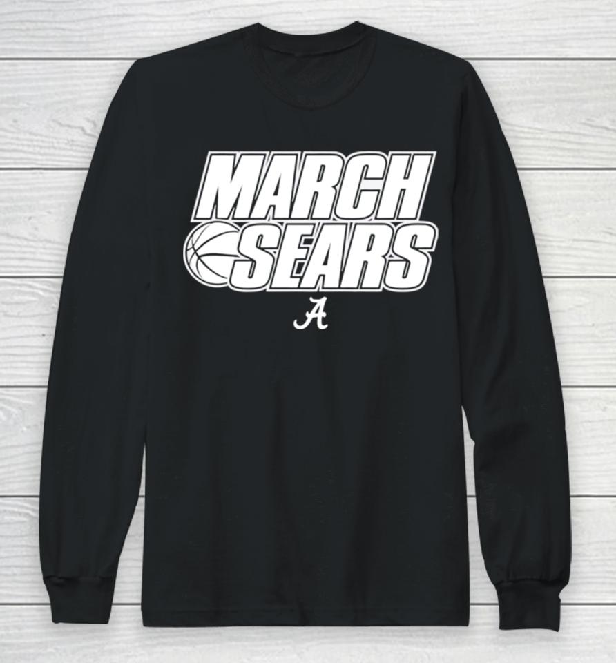 Alabama Crimson Tide Ncaa Men’s Basketball Mark Sears Long Sleeve T-Shirt
