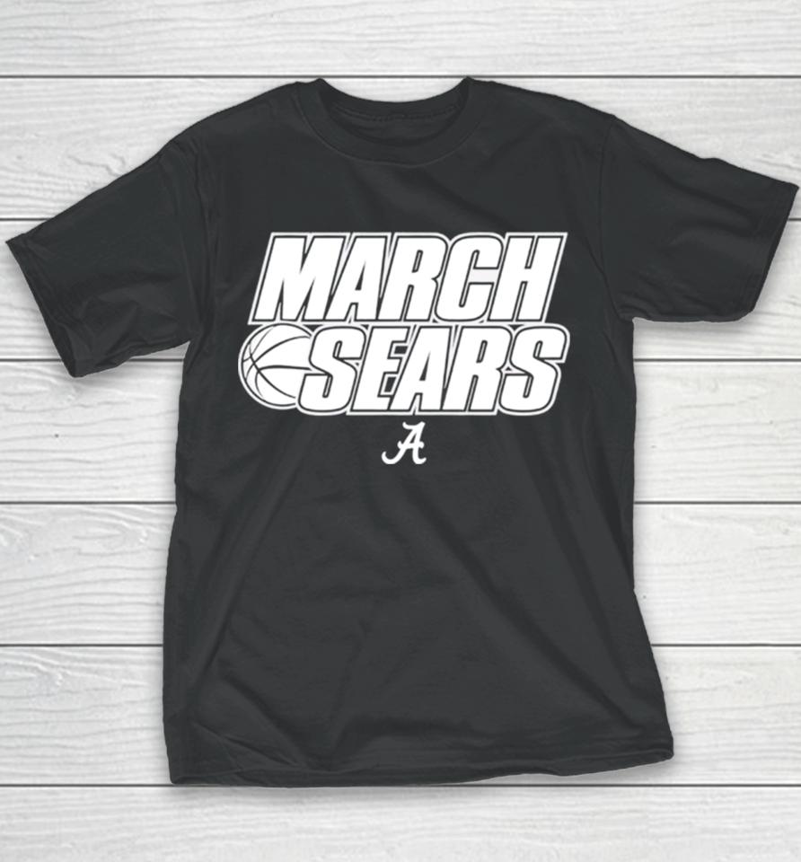 Alabama Crimson Tide Ncaa Men’s Basketball Mark Sears Youth T-Shirt