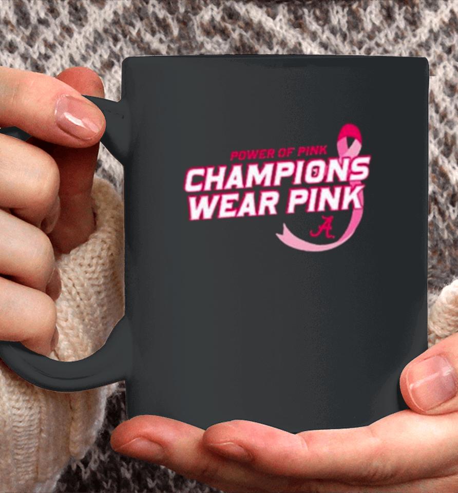 Alabama Crimson Tide Power Of Pink Breast Cancer Coffee Mug