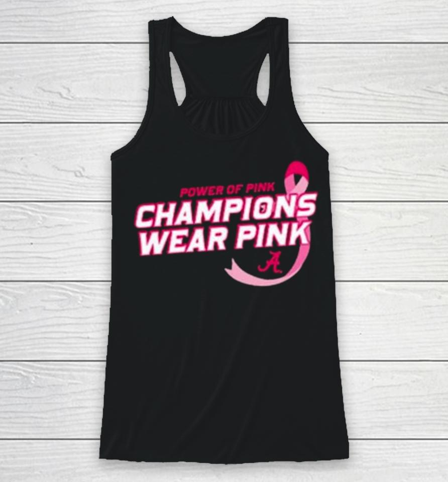 Alabama Crimson Tide Power Of Pink Breast Cancer Racerback Tank