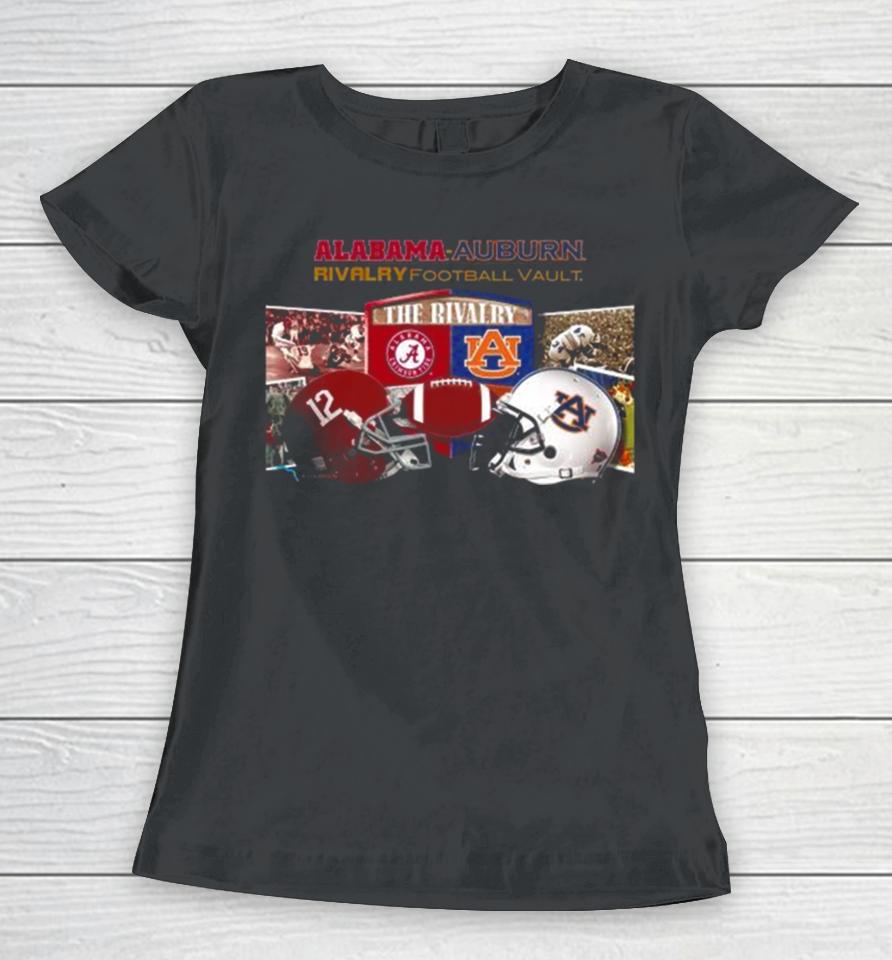 Alabama Crimson Tide Vs Auburn Tigers Rivalry Football Vault 2023 Women T-Shirt
