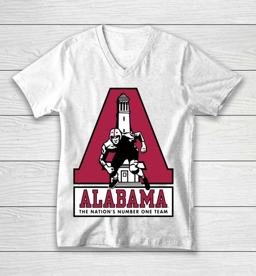 Alabama Denny Chimes The Nation's Number One Team Unisex V-Neck T-Shirt
