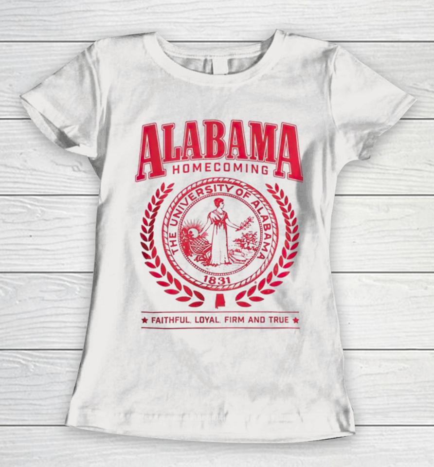 Alabama Football 2023 Homecoming Pocket Women T-Shirt