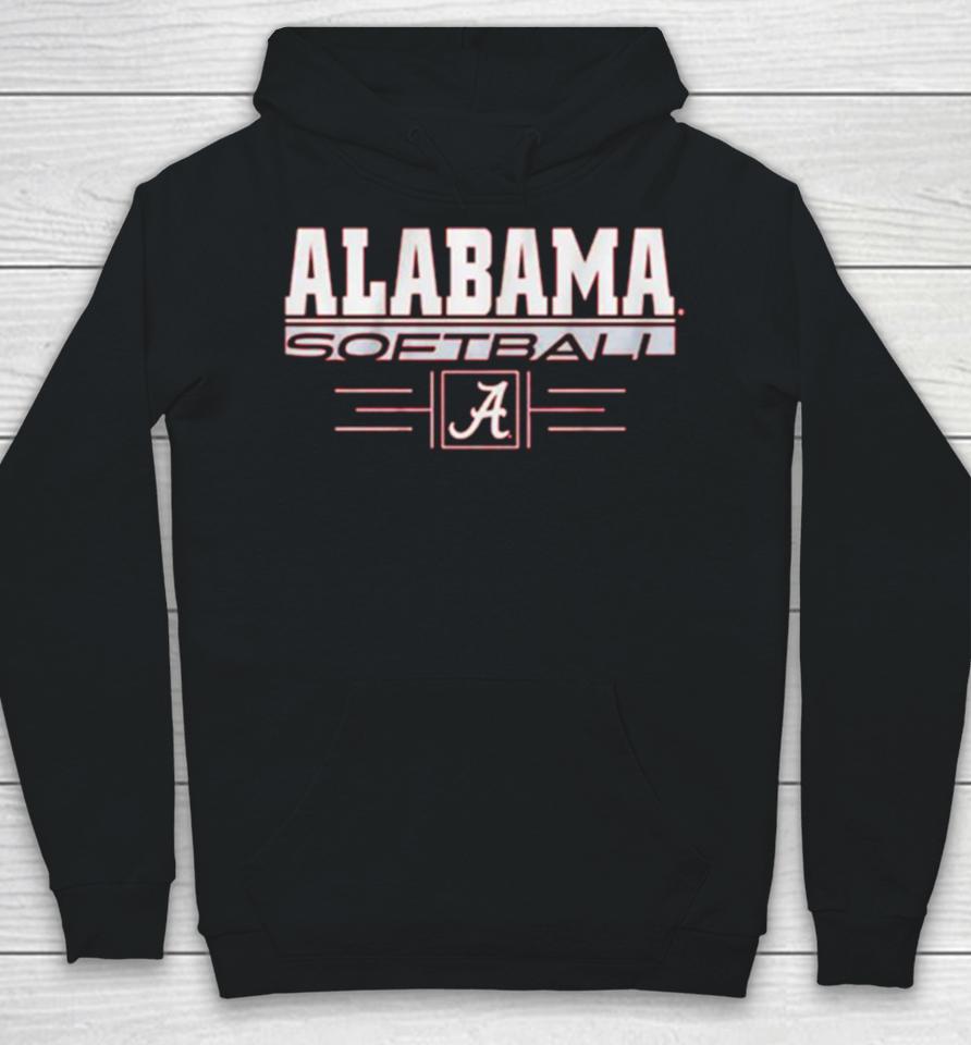 Alabama Softball Stack University Of Alabama Logo Hoodie