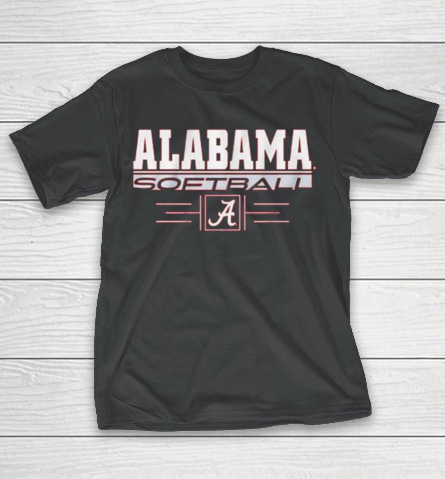 Alabama Softball Stack University Of Alabama Logo T-Shirt