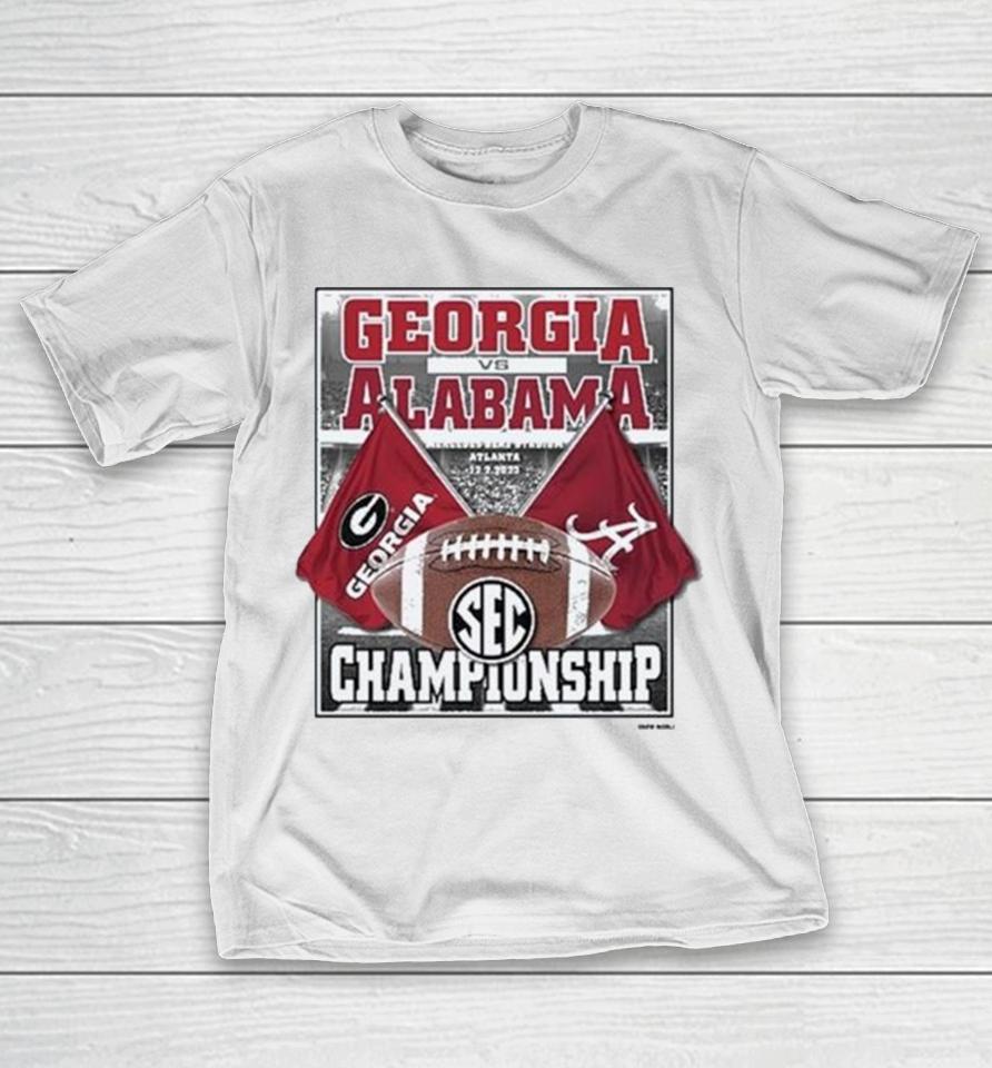 Alabama Vs Georgia 2023 Sec Football Championship T-Shirt