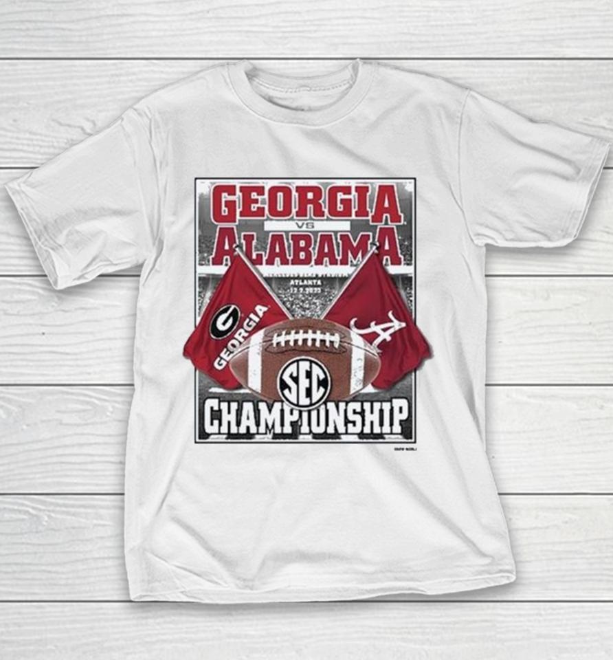 Alabama Vs Georgia 2023 Sec Football Championship Youth T-Shirt