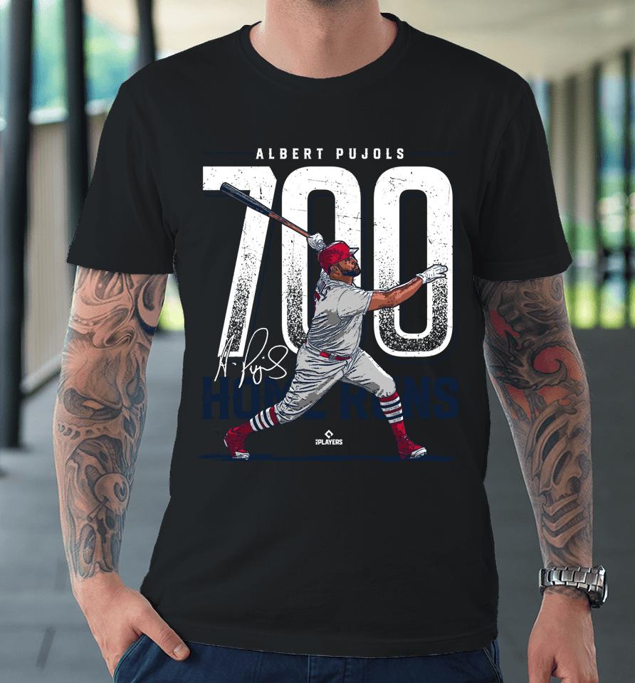 Albert Pujols 700 Home Runs Albert Pujols St Louis Mlbpa Premium T-Shirt