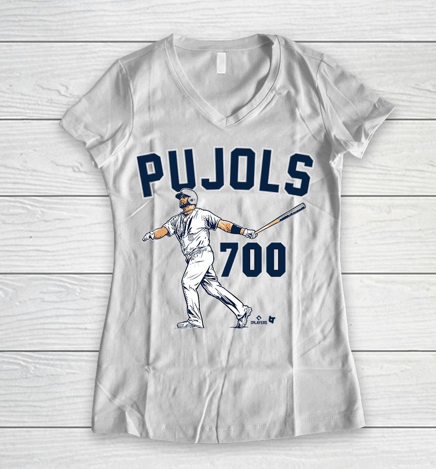 Albert Pujols 700 St Louis Baseball Women V-Neck T-Shirt