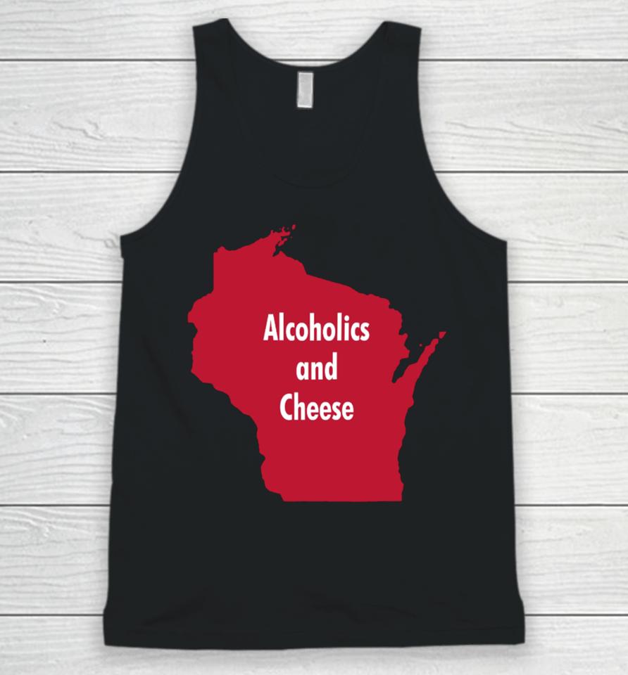 Alcoholics And Cheese Wisconsin Unisex Tank Top