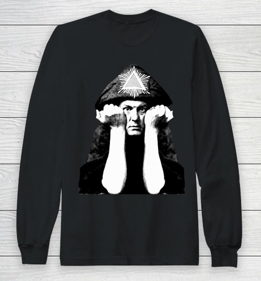 Aleister Crowley Black Long Sleeve T-Shirt