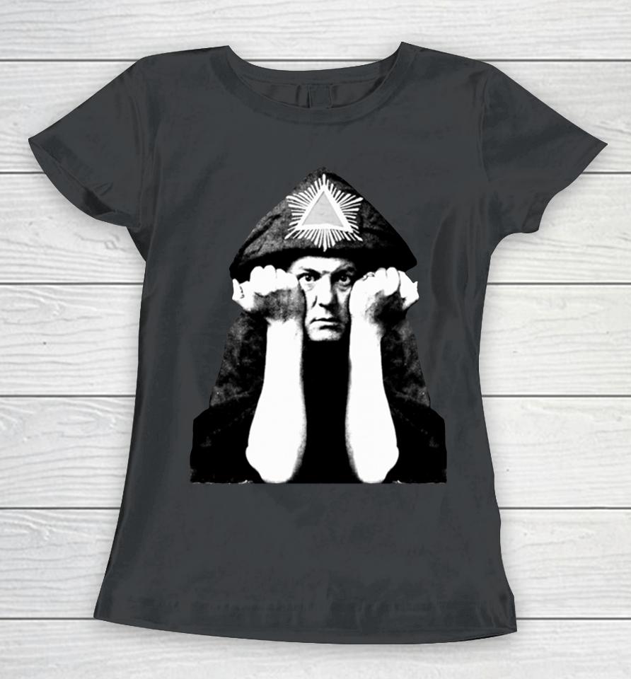 Aleister Crowley Black Women T-Shirt