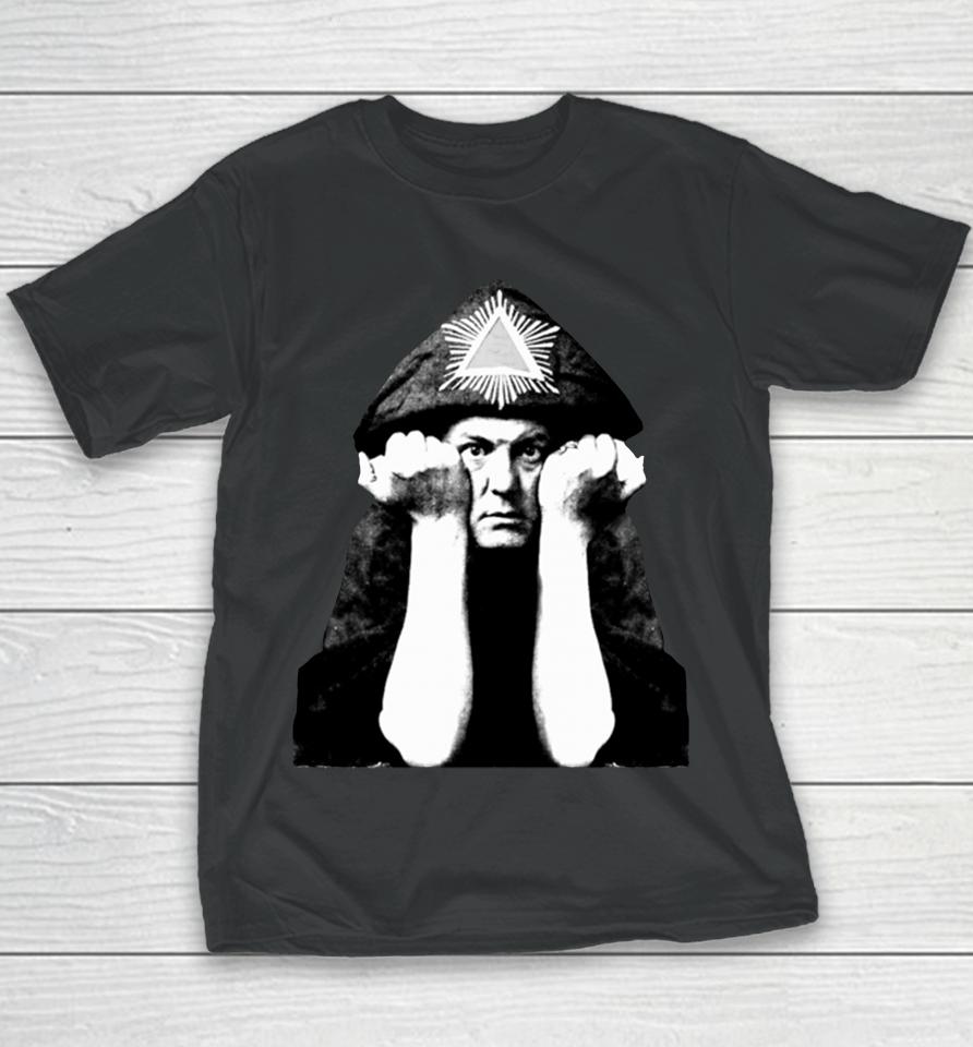 Aleister Crowley Black Youth T-Shirt