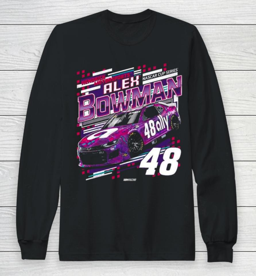 Alex Bowman Hendrick Motorsports Team Collection Black Draft Long Sleeve T-Shirt