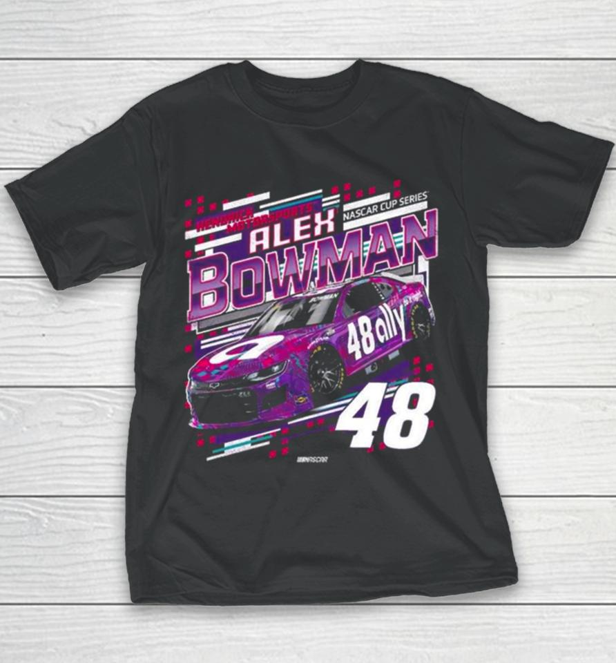 Alex Bowman Hendrick Motorsports Team Collection Black Draft Youth T-Shirt