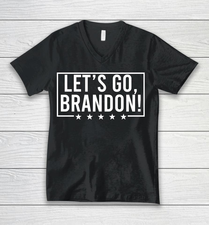 Alex Rosen Let's Go Brandon Unisex V-Neck T-Shirt
