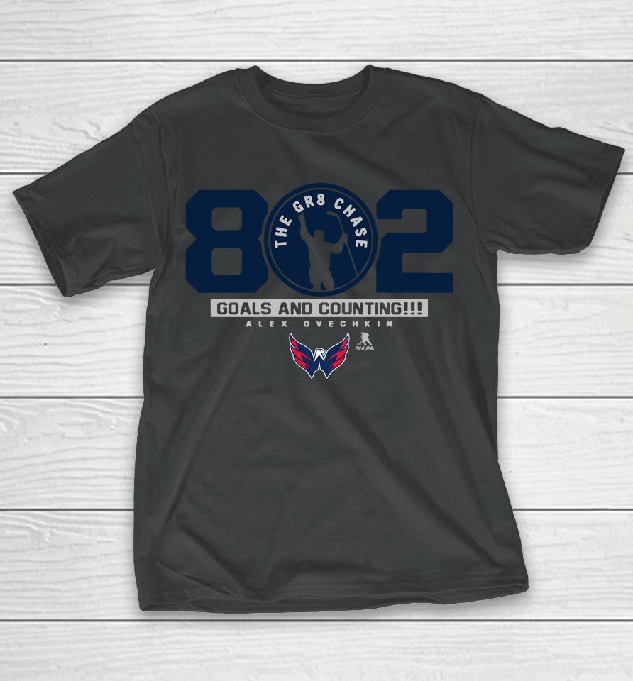 Alexander Ovechkin Washington Capitals 802 The Gr8 Chase T-Shirt