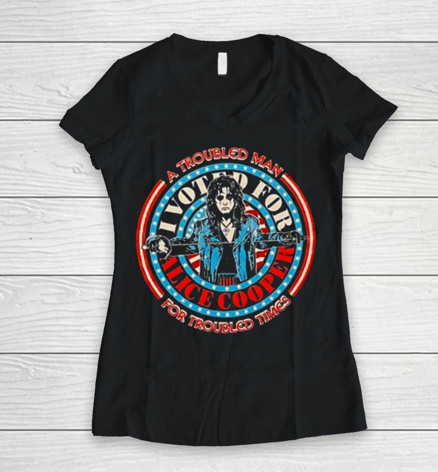 Alice Cooper Presidential Sword Women V-Neck T-Shirt