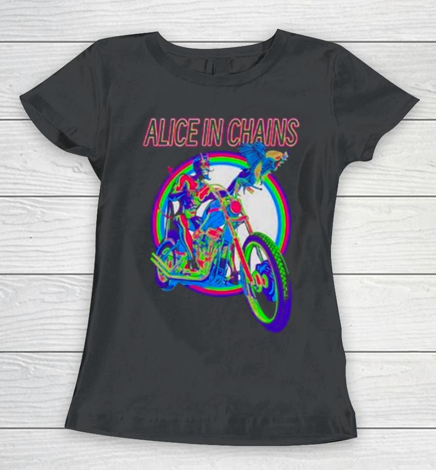 Alice In Chains Devil Bike Women T-Shirt