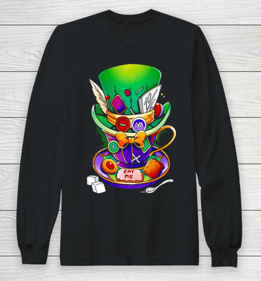 Alice In Wonderland Mad Hatter Mug Long Sleeve T-Shirt