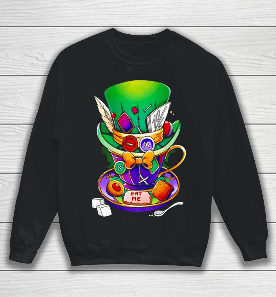 Alice In Wonderland Mad Hatter Mug Sweatshirt
