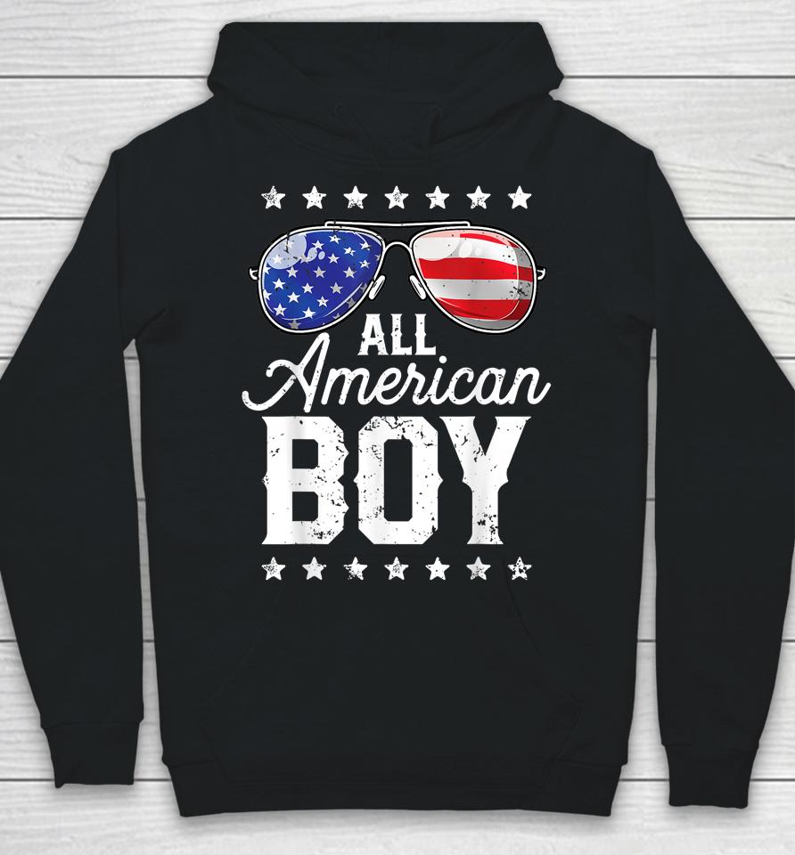 All American Boy 4Th Of July Boys Kids Sunglasses Family Hoodie