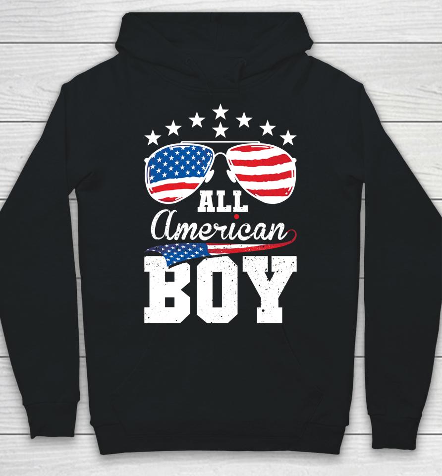 All American Boy 4Th Of July Matching Family Hoodie